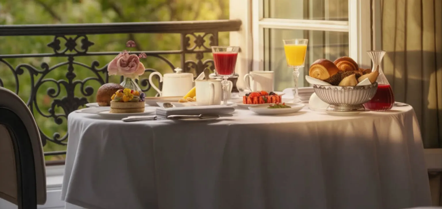 Junior Suite Prestige Champs-Elysées : Petit-déjeuner - Palace Fouquet's Paris