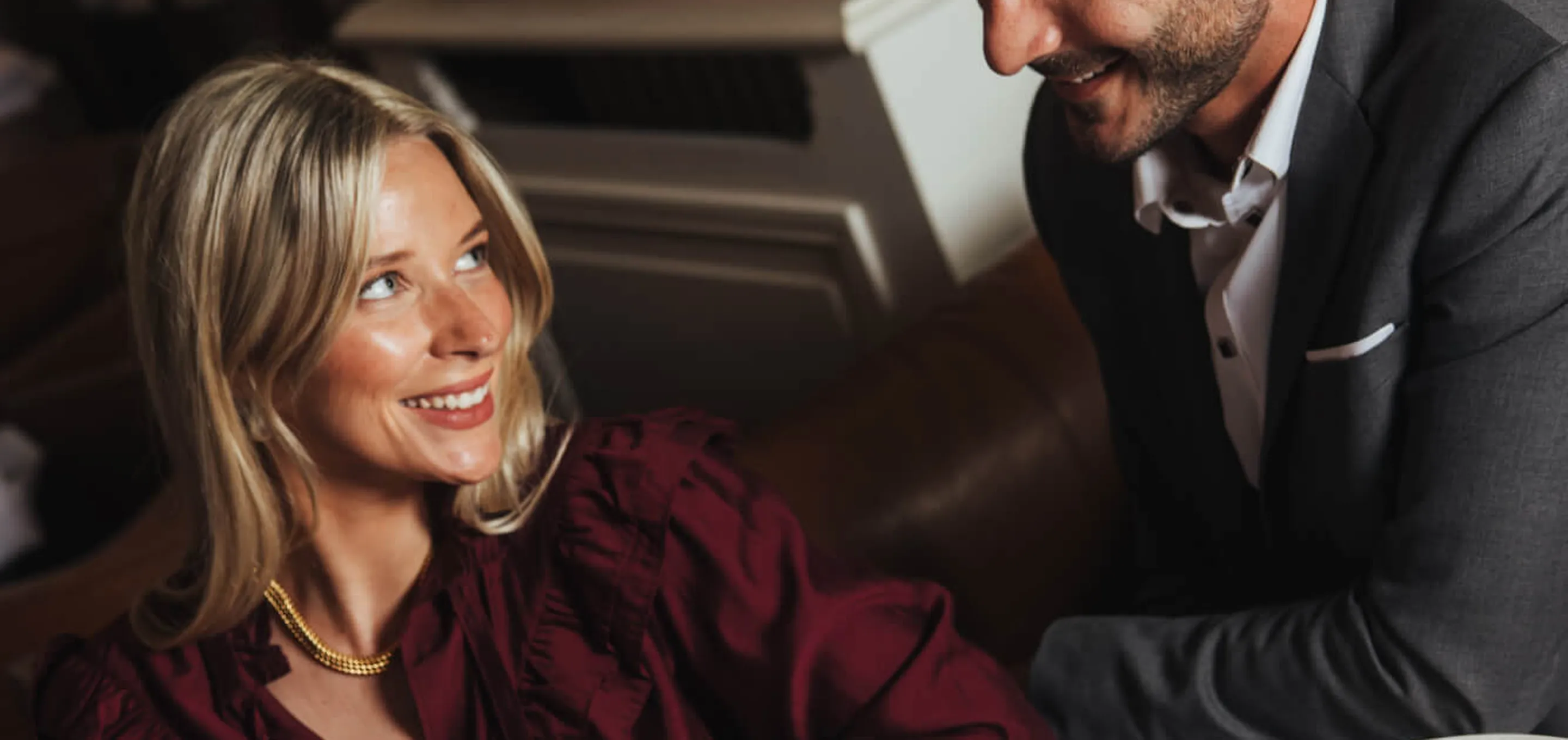 Saint -Valentin couple restaurant