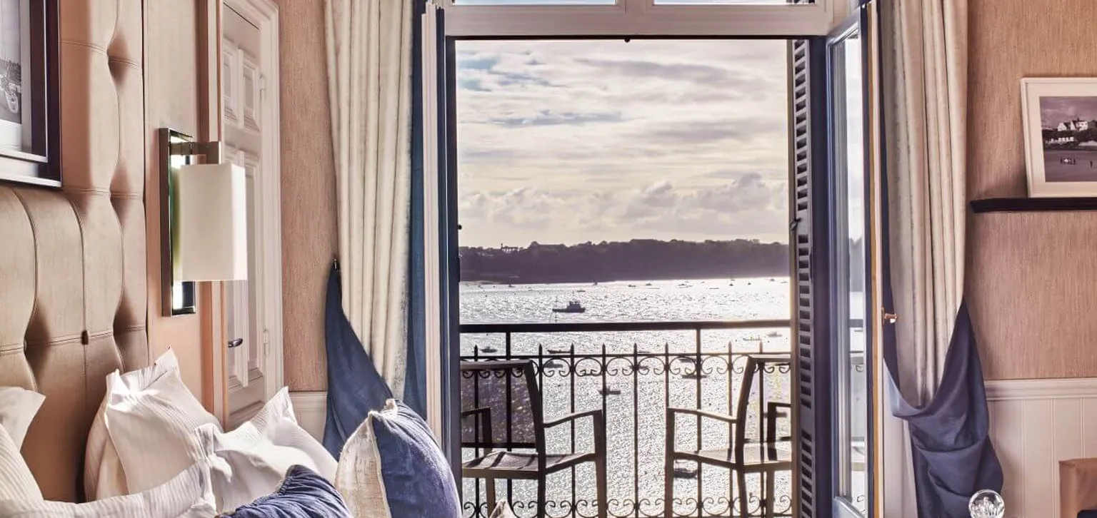 Vue de la chambre prestige du Grand Hôtel de Dinard