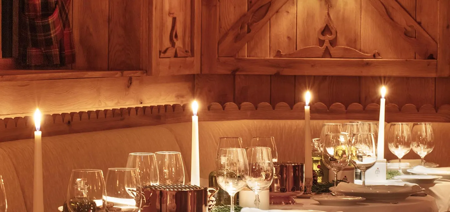 Tables du restaurant La Table Savoyarde à l'hôtel Les Neiges à Courchevel