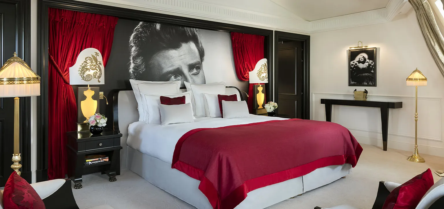 Chambre de la Suite Hartcourt Paris au Fouquet's Paris