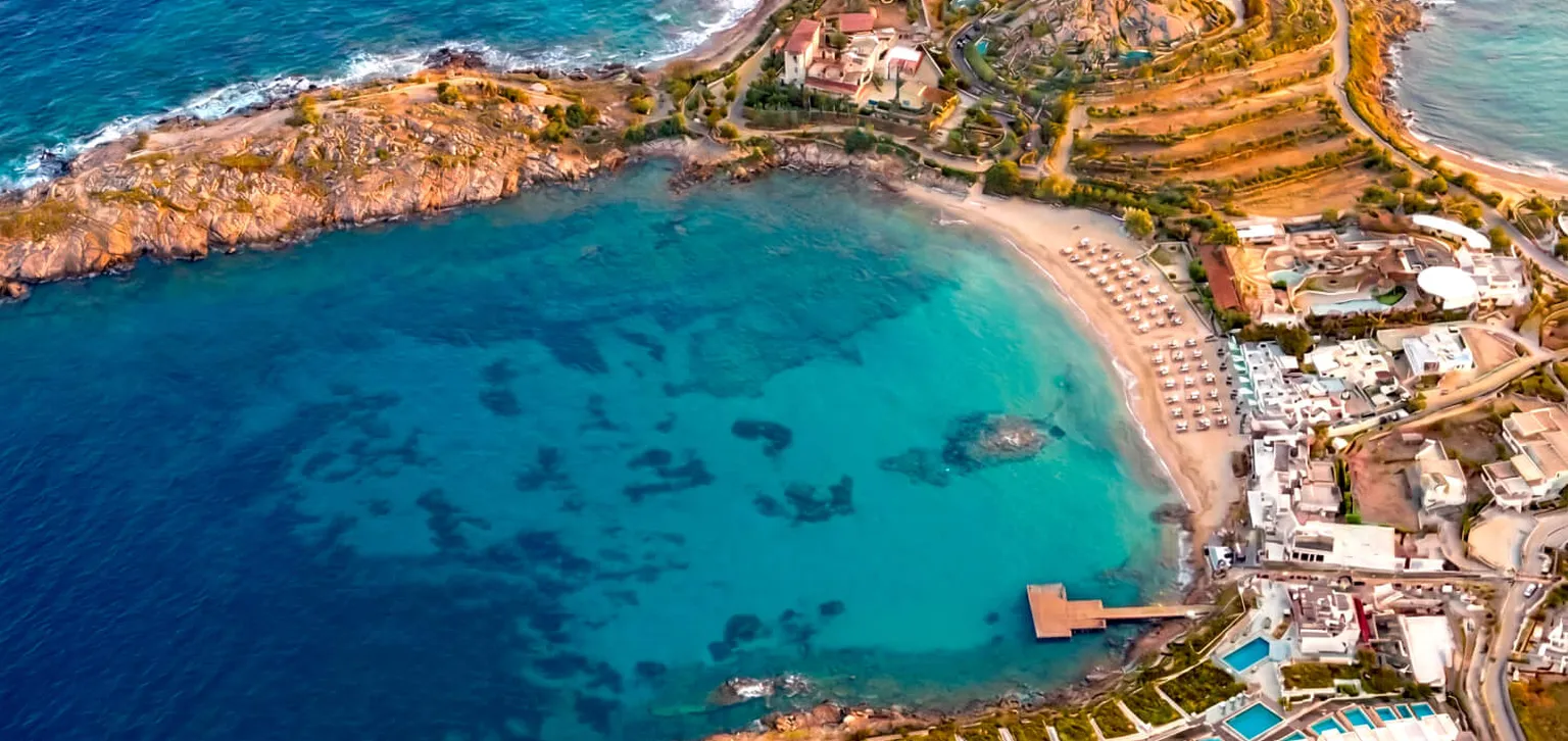 Vue aerienne Fouquet's Mykonos
