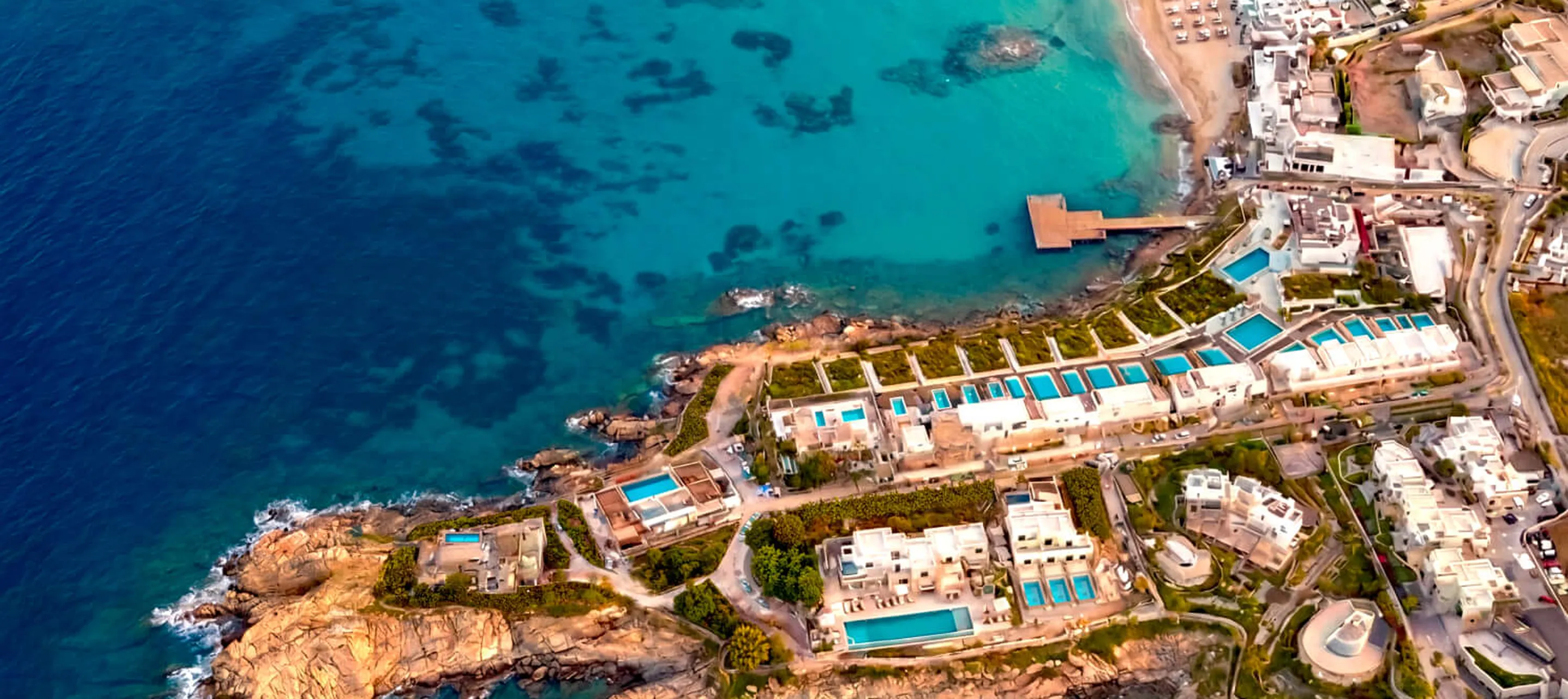 Vue aerienne Fouquet's Mykonos