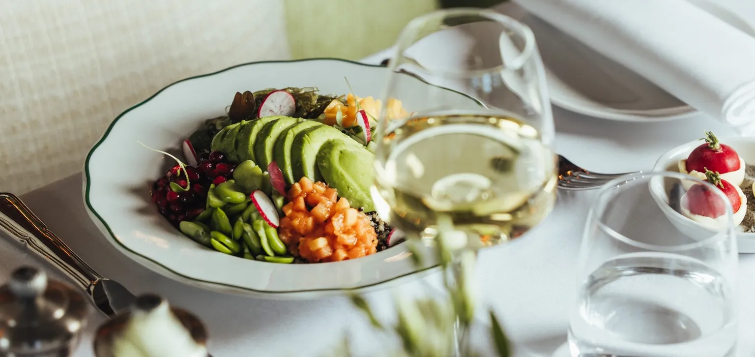 Assiette et plat du restaurant Le Pavillon La Baule
