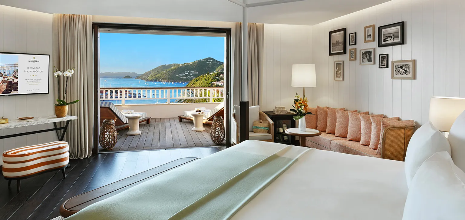 Saint Barth Loft Royal chambre avec vue mer