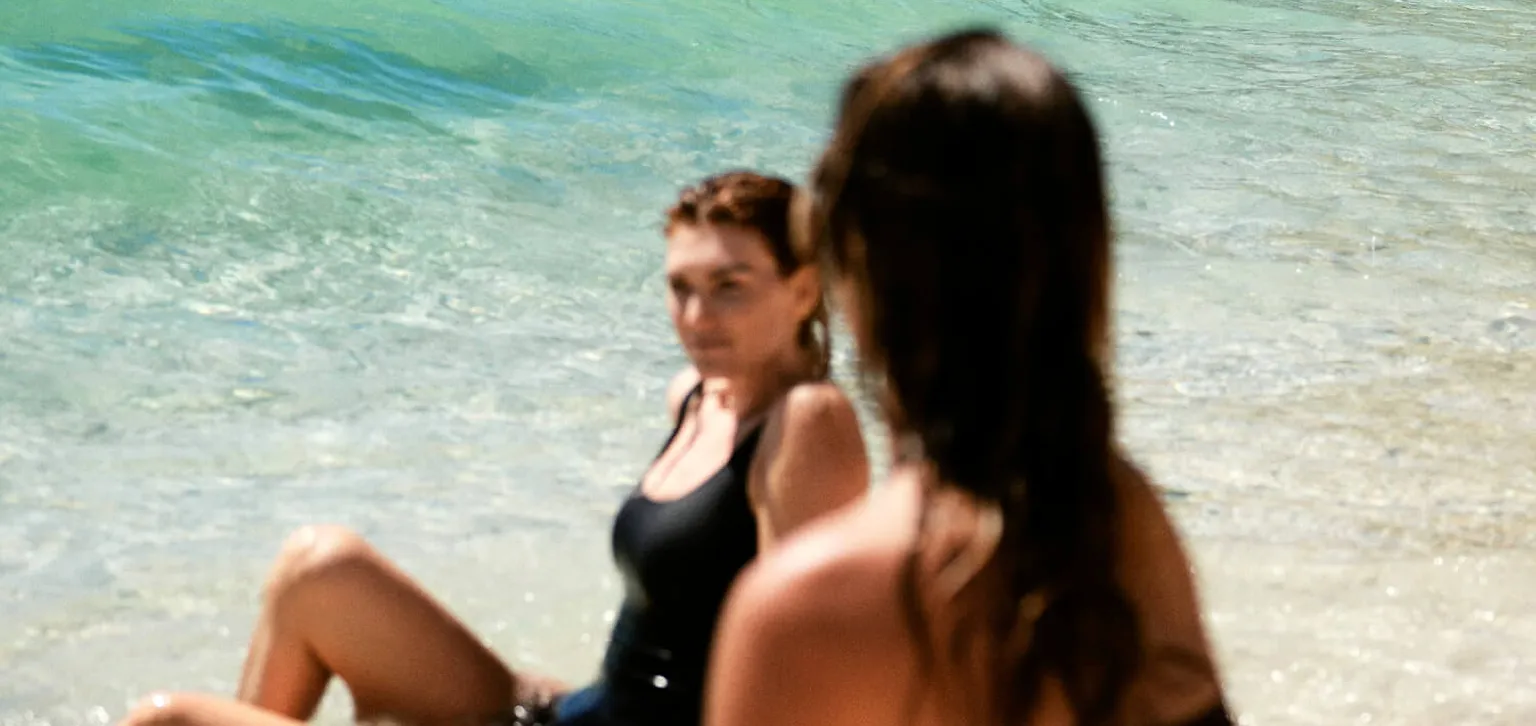 Détente dans la mer à Saint-Barth