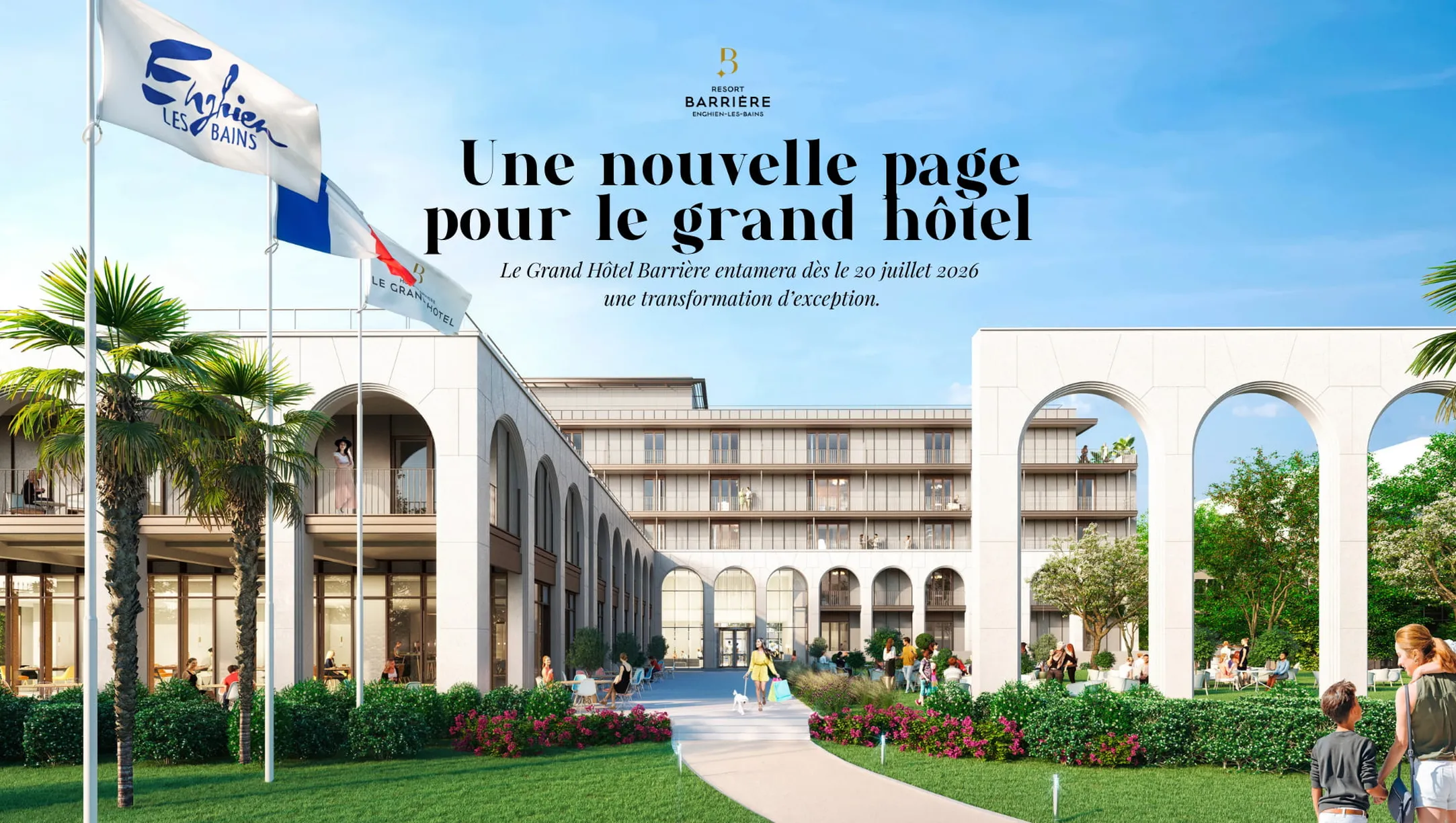 Enghien les Bains Le Grand Hôtel travaux