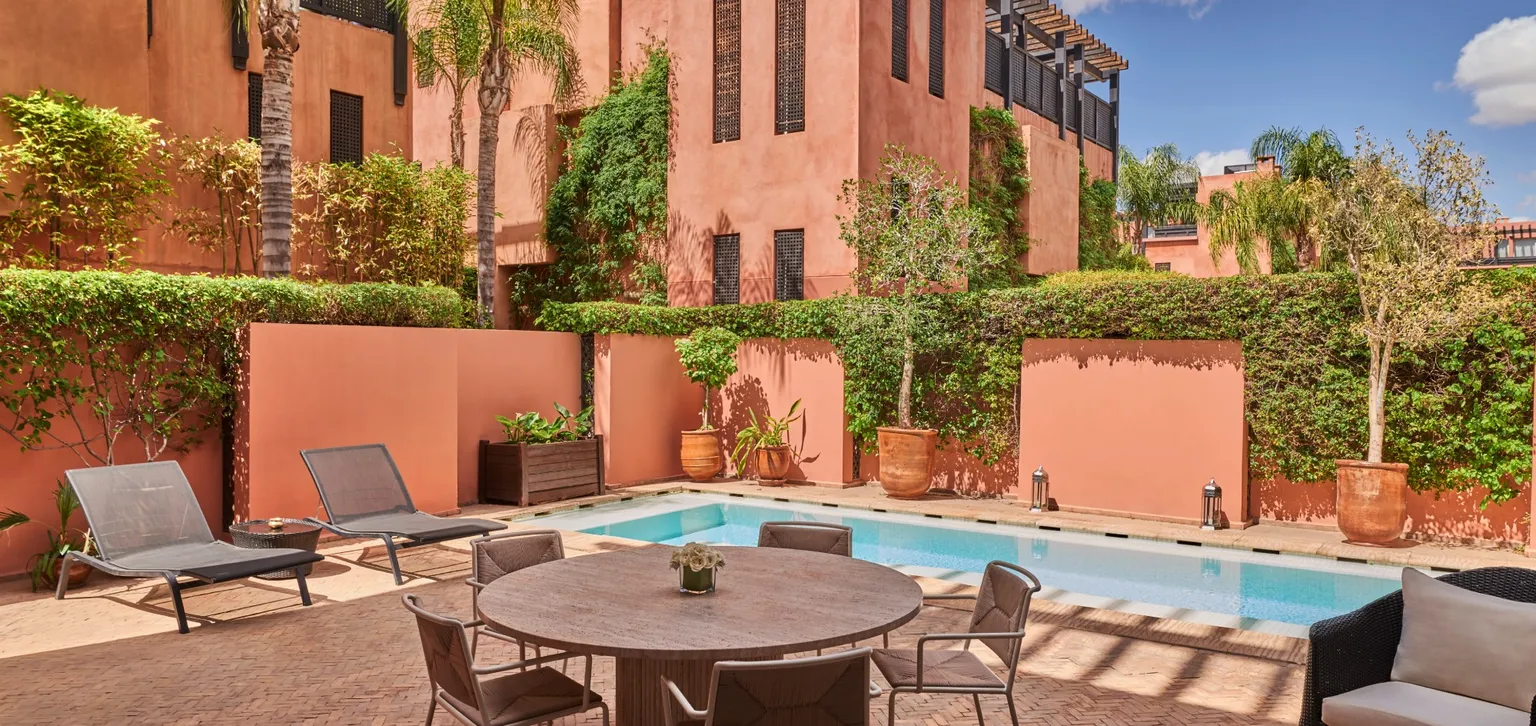 piscine du ryad 3 chambres à l'hôtel le naoura à marrakech