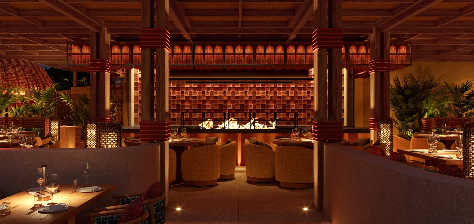 Roka restaurant Fouquet's Mykonos - Intérieur