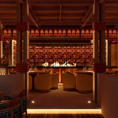 Roka restaurant Fouquet's Mykonos - Intérieur