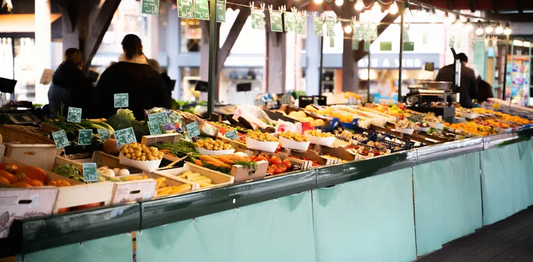 Visite du marché de Deauville