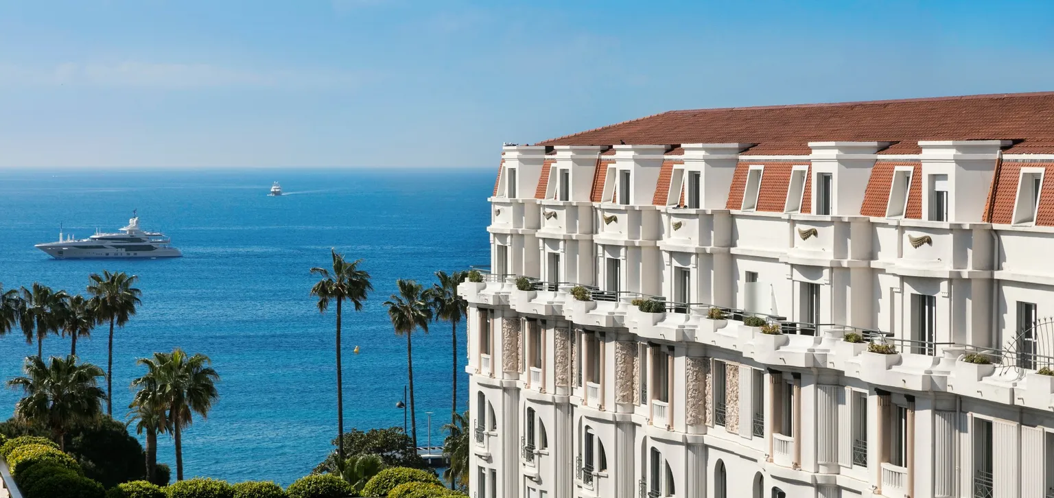 vue à l'hôtel le gray d'albion à cannes