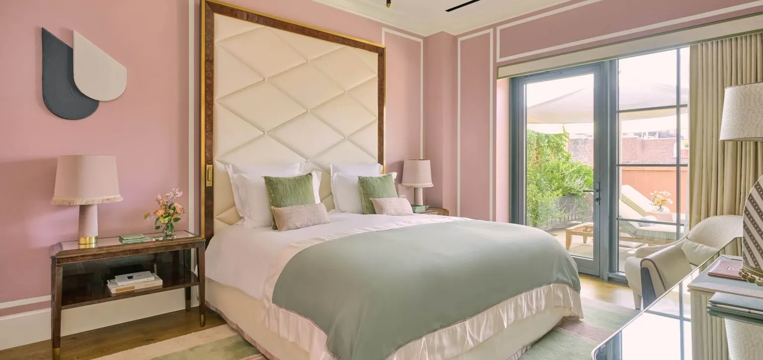 Lit de la Tribeca Terrace suite au Fouquet's New York