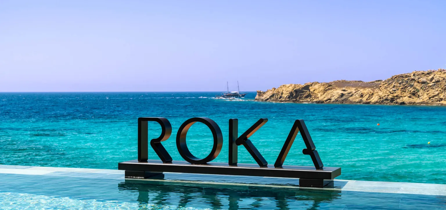Roka restaurant Fouquet's Mykonos - mer