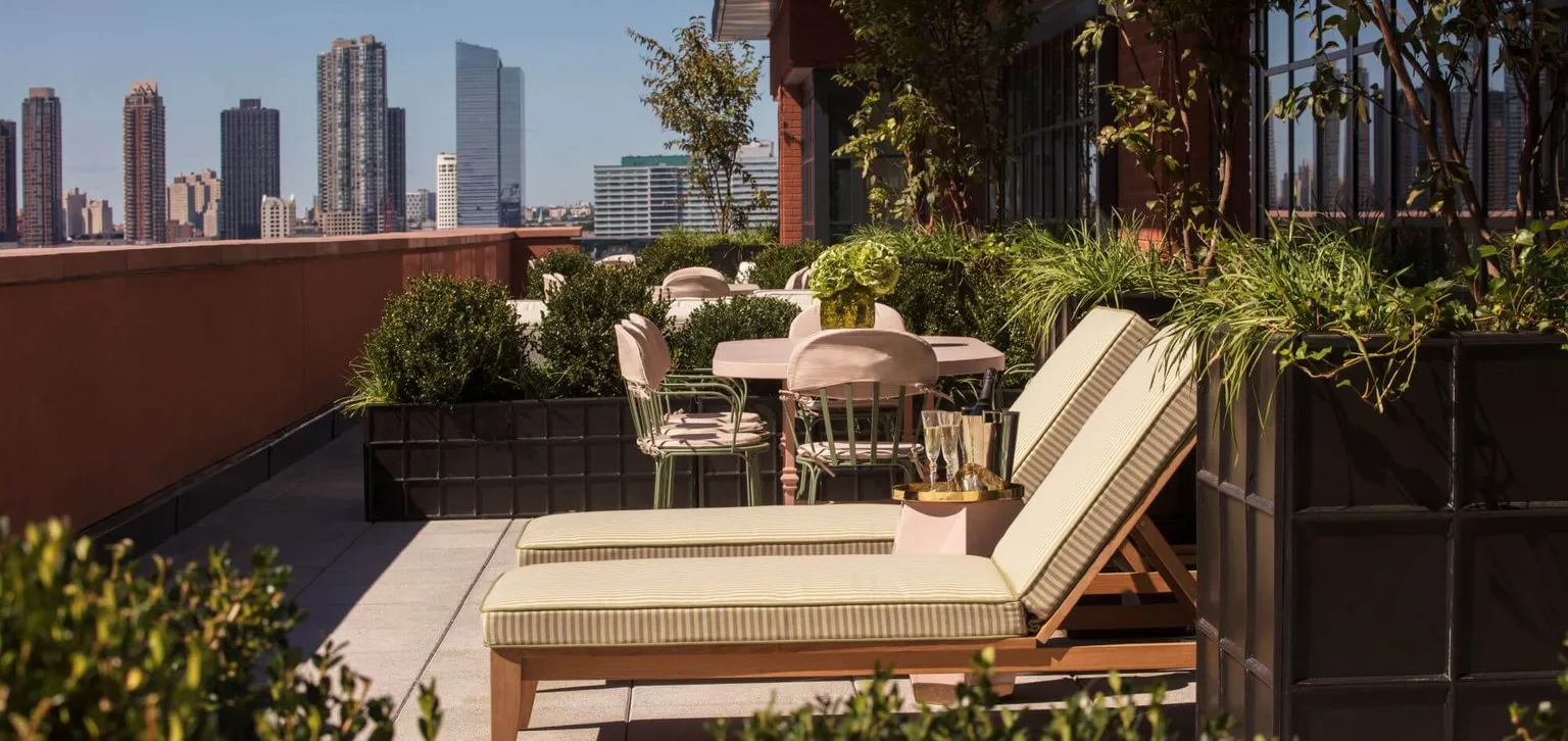 Terrasse de la Tribeca terrace suite au Fouquet's New York