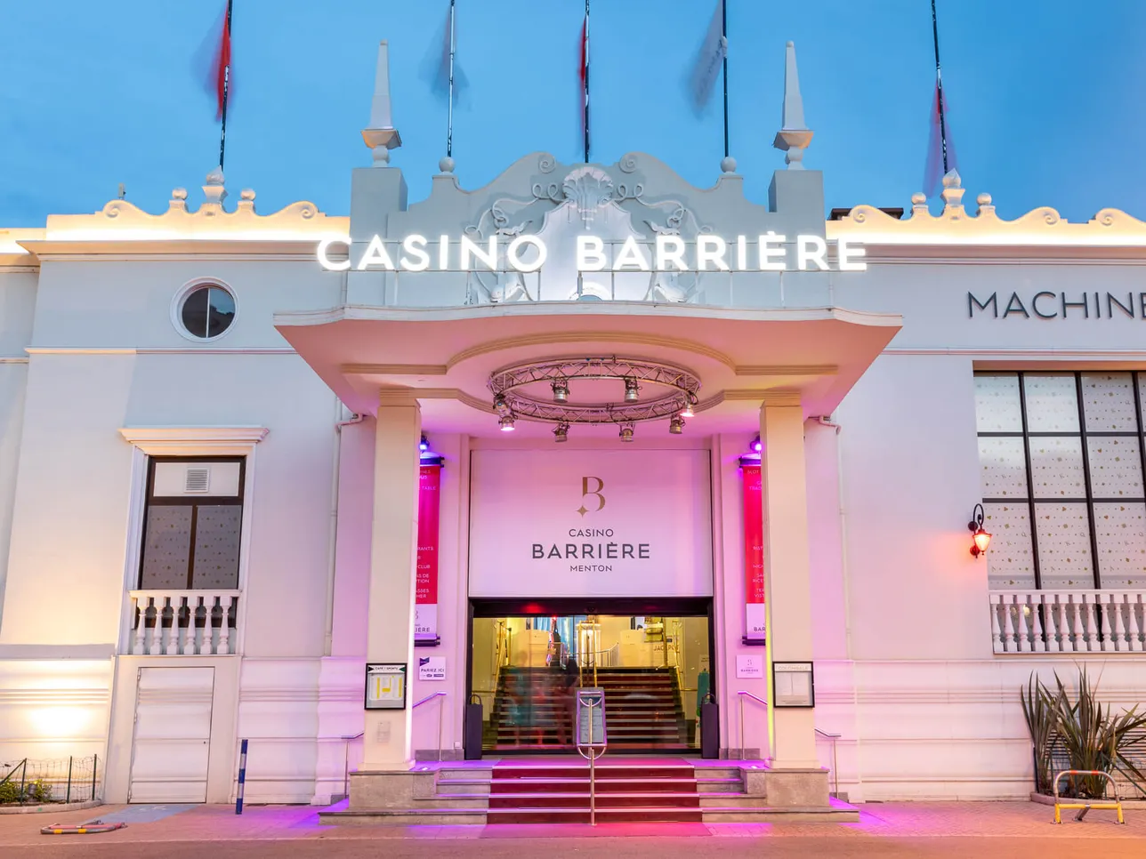 Façade du Casino Barrière Menton