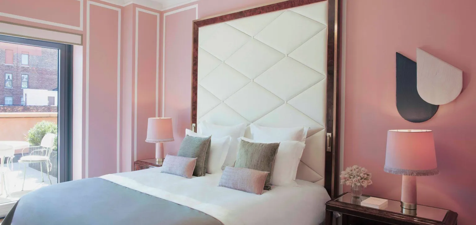 Lit de la Tribeca terrace suite au Fouquet's New York