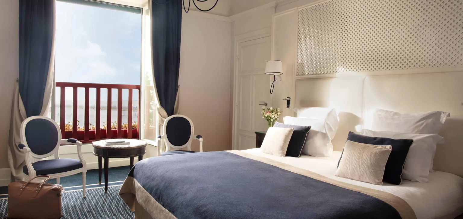 Chambre Deluxe vue mer Hôtel L'Hermitage La Baule