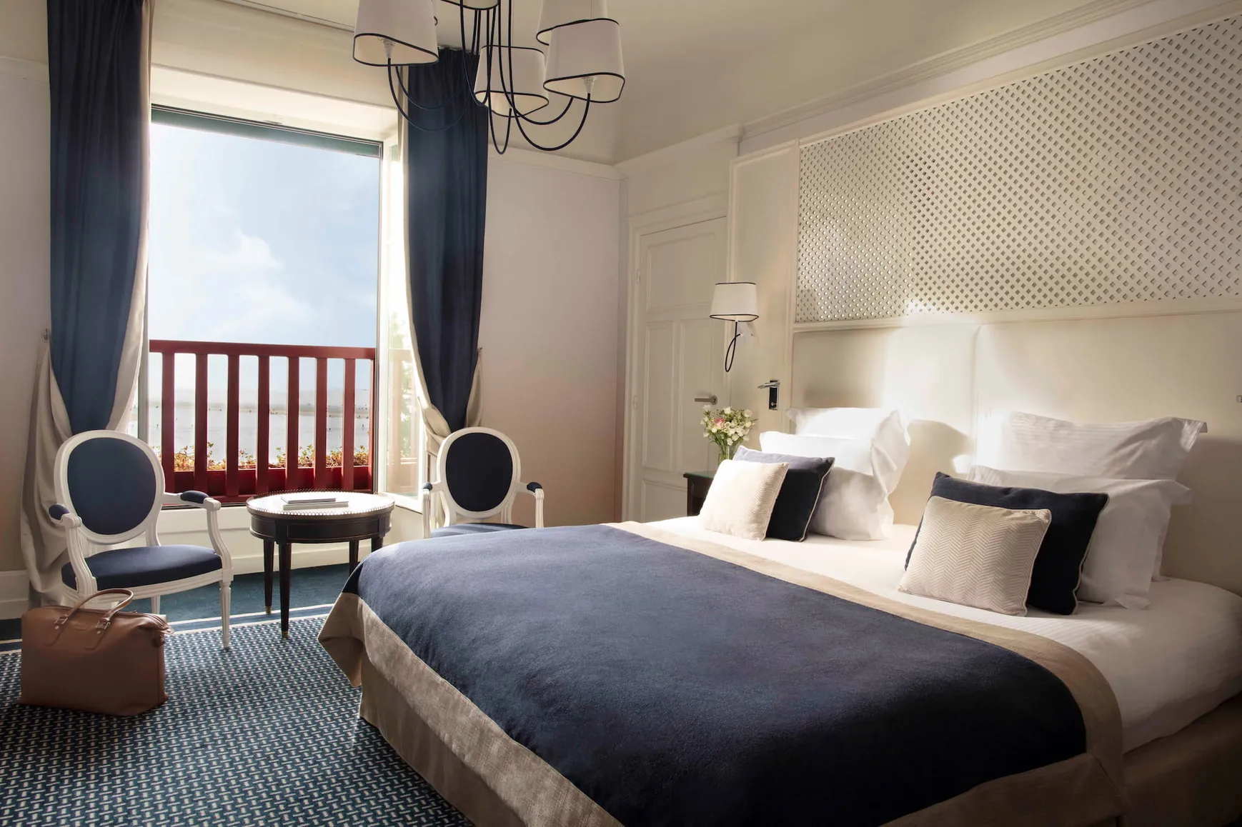Chambre Deluxe vue mer Hôtel L'Hermitage La Baule