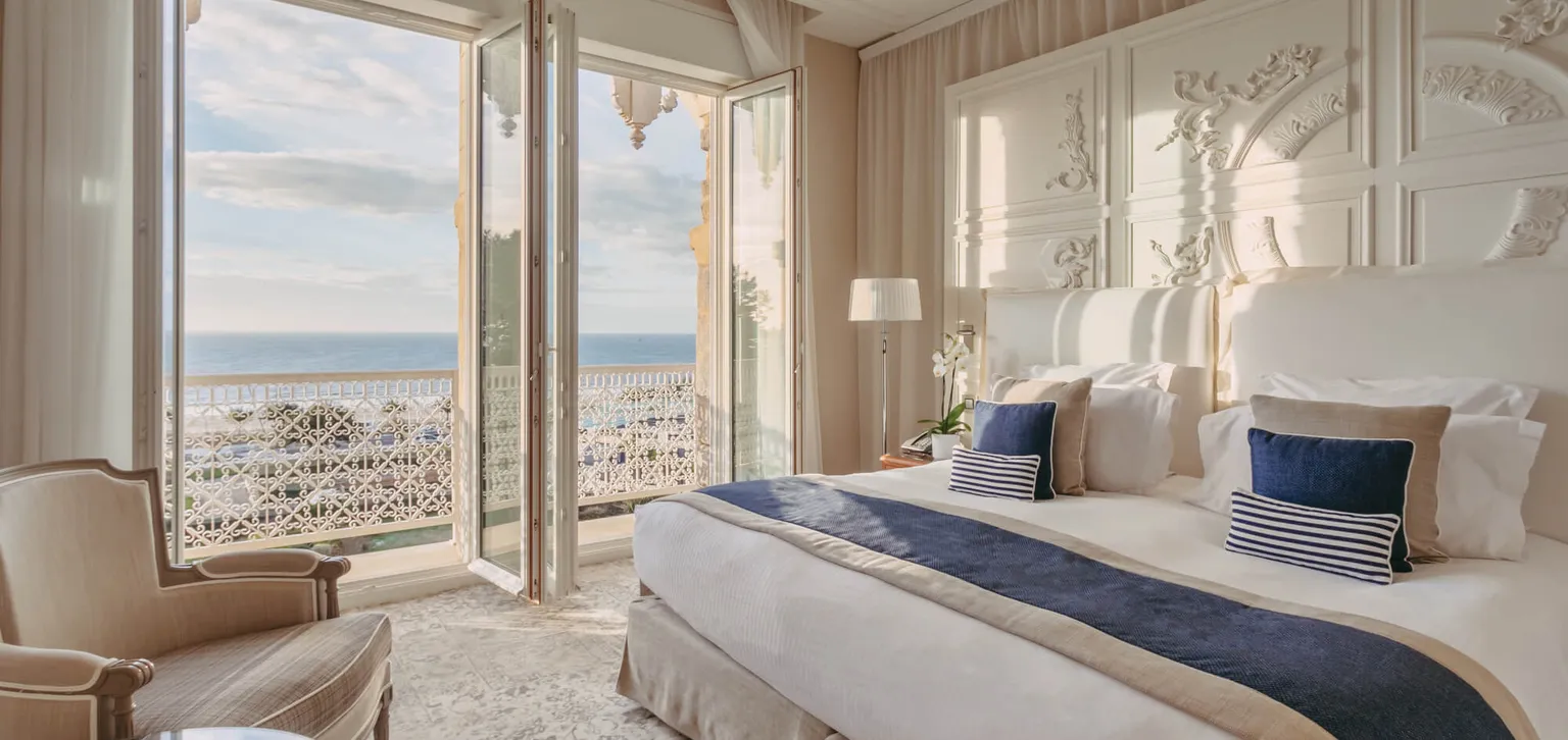 Chambre vue mer à l'Hôtel Le Royal La Baule