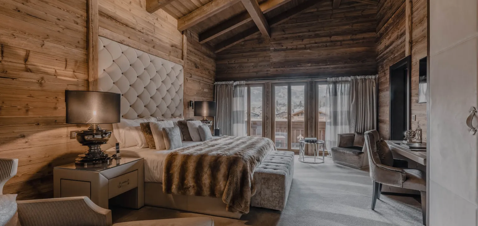 Hôtel Fouquet's Gstaad Suite présidentielle Lit