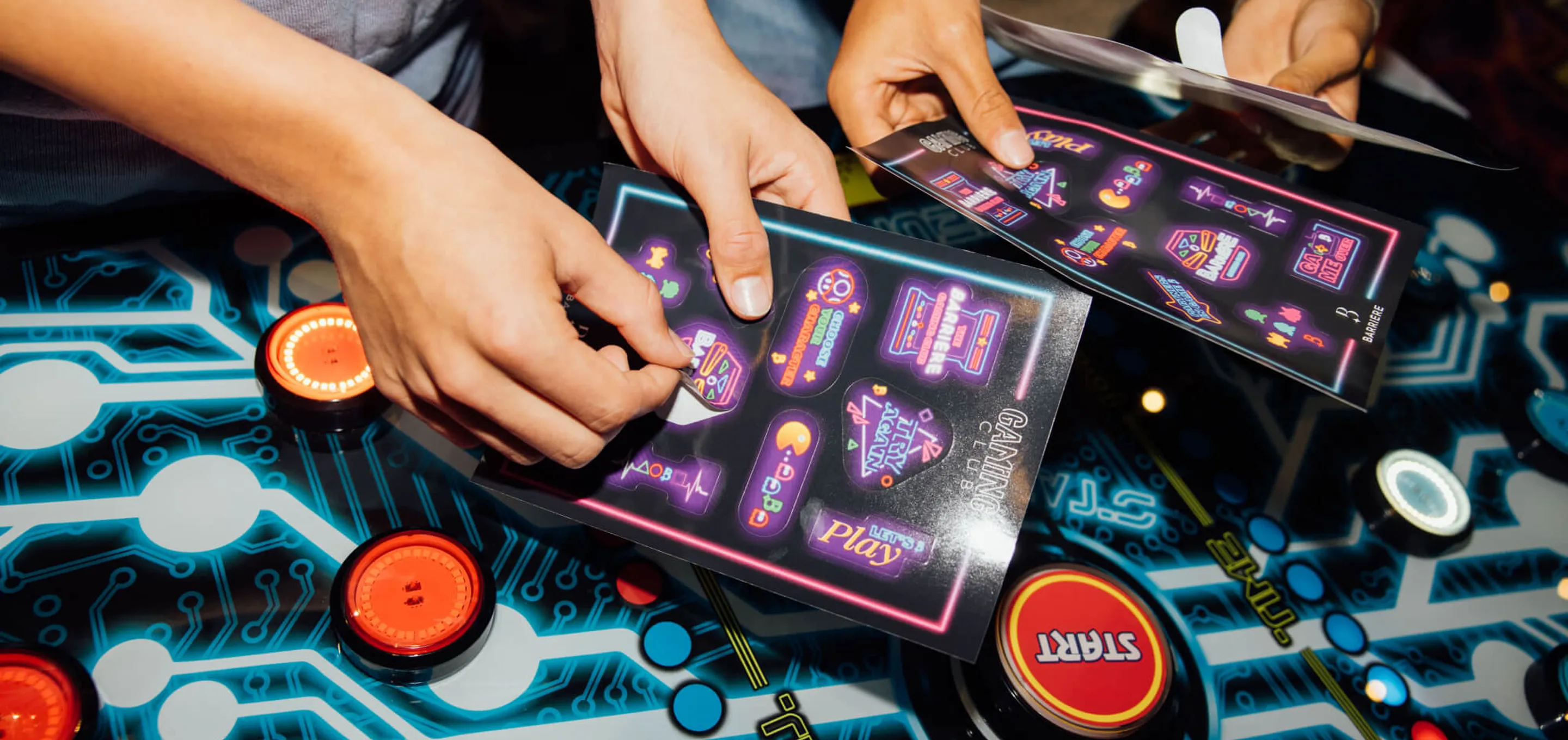 Gaming club - autocollants