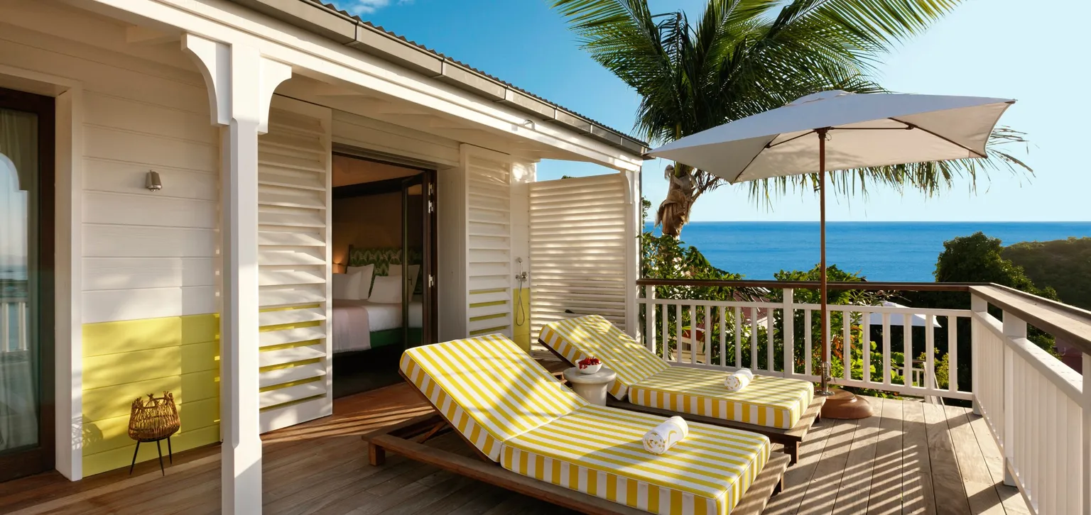terrasse de la suite double prestige terrasse mer