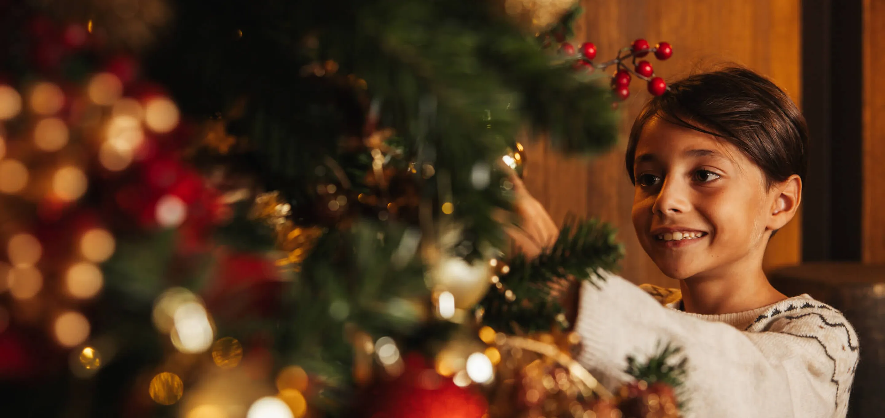 Des fêtes enchantées, sourire enfant
