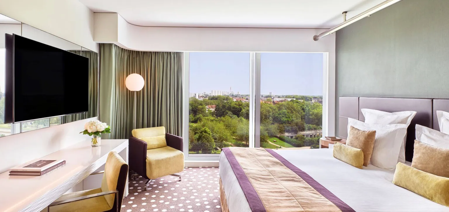 Vue de la chambre Deluxe de l'hôtel Barrière de Lille