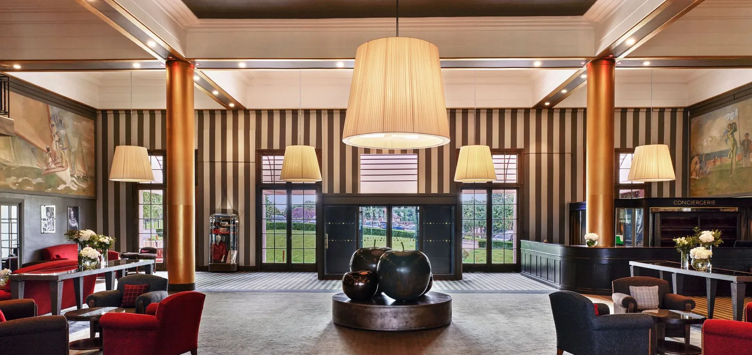 Lobby de l'hôtel du Golf à Deauville
