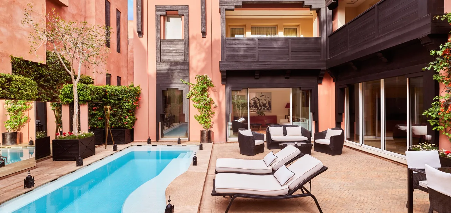 extérieur du ryad 6 chambres à l'hôtel le naoura à marrakech
