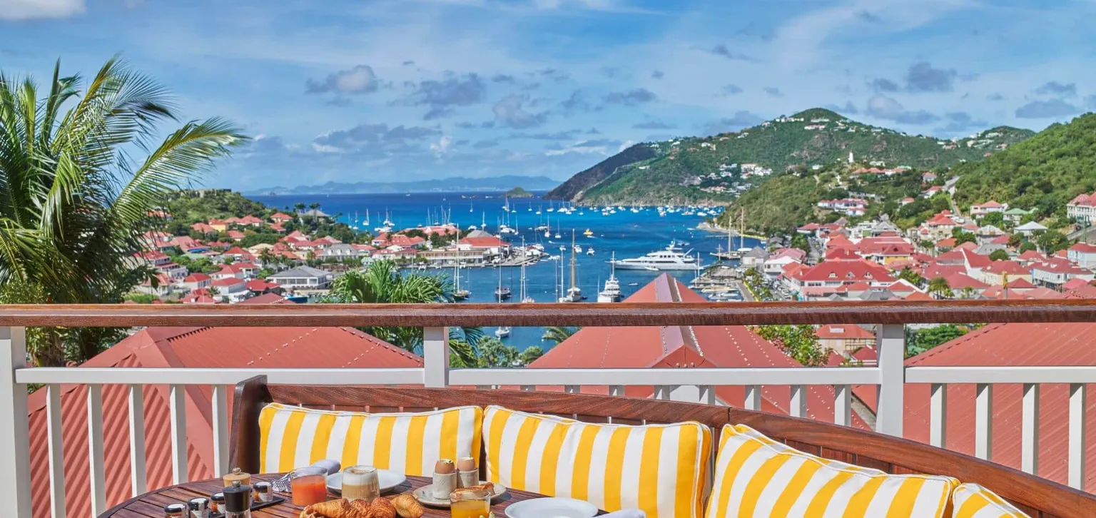 Saint Barth suite double prestige Piscine vue mer