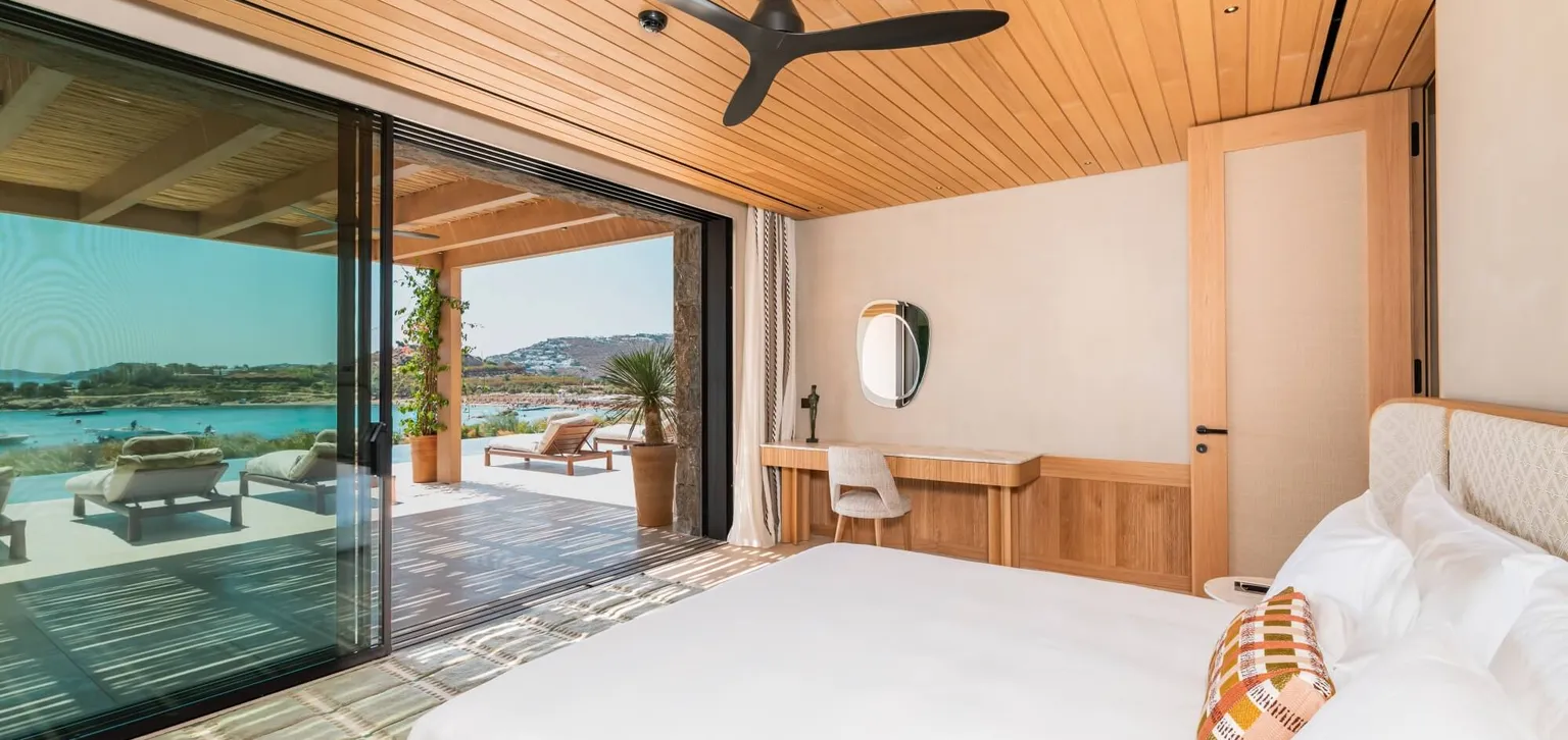 Suite Cyclades Piscine Privée Vue mer - Chambre - Fouquet's Mykonos