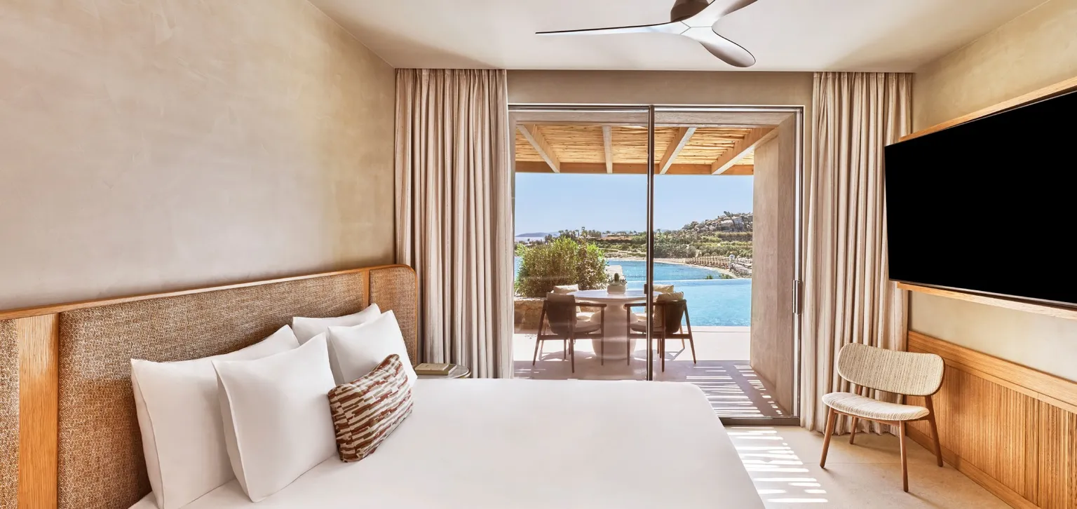 Suite Égéenne Deux Chambres Piscine Privée, Vue Mer - Chambre - Fouquet's Mykonos