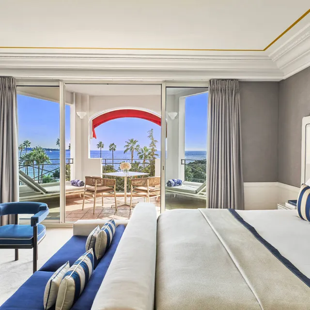 Chambre avec terrasse Majestic Cannes