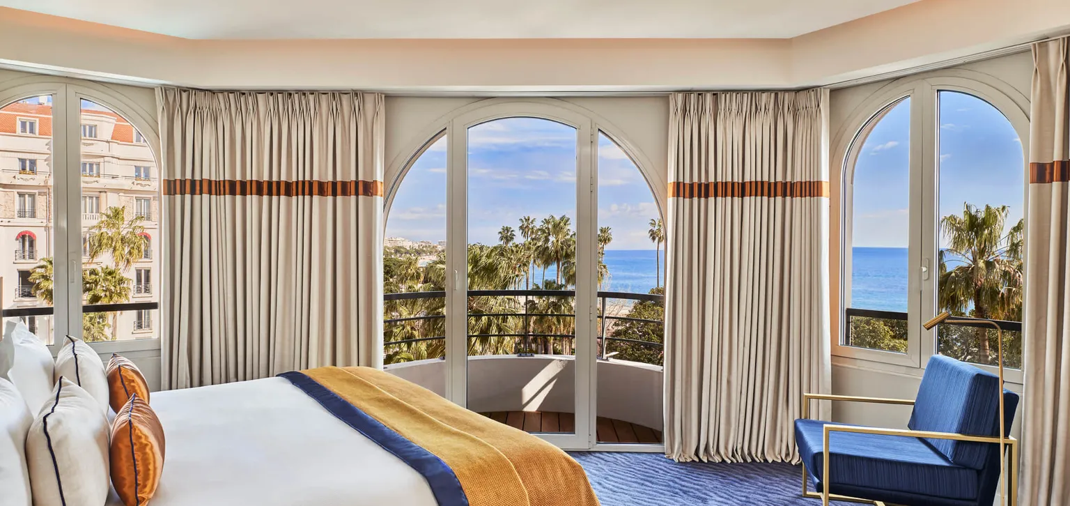 Chambre vue mer Le Majestic Cannes