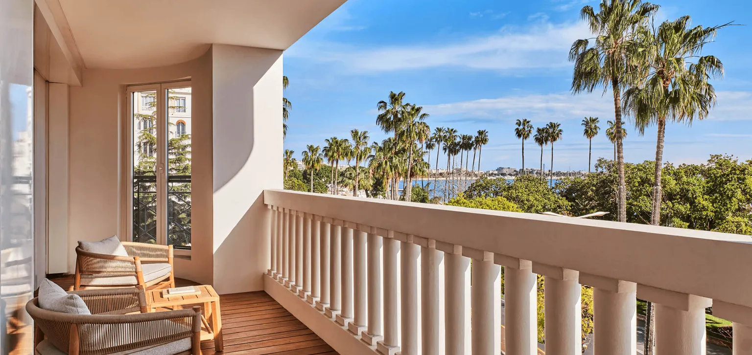Suite Balancine balcon vue sur la Croisette, Hôtel Barrière Le Majestic Cannes