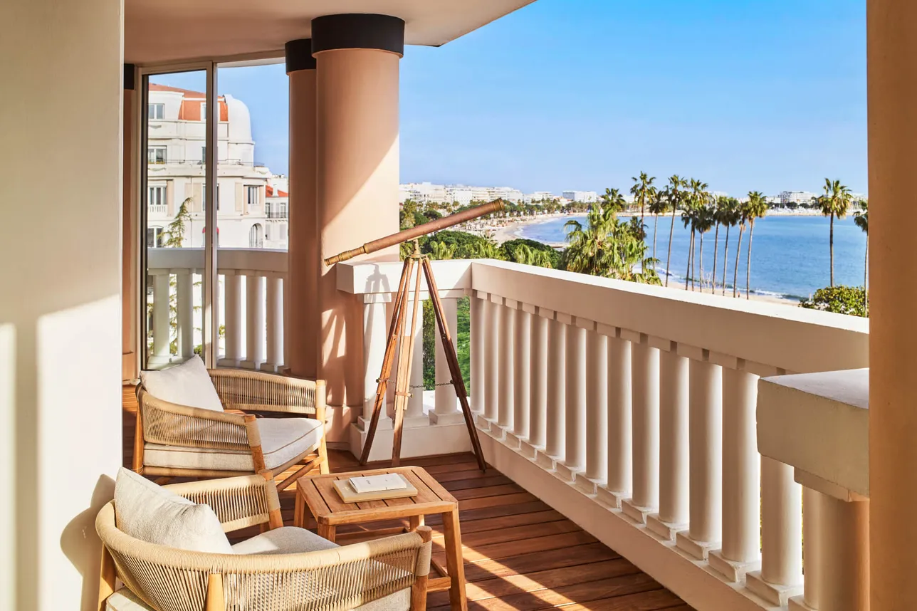 Terrasse de la Suite Horizon à l'Hôtel Barrière Le Majestic Cannes