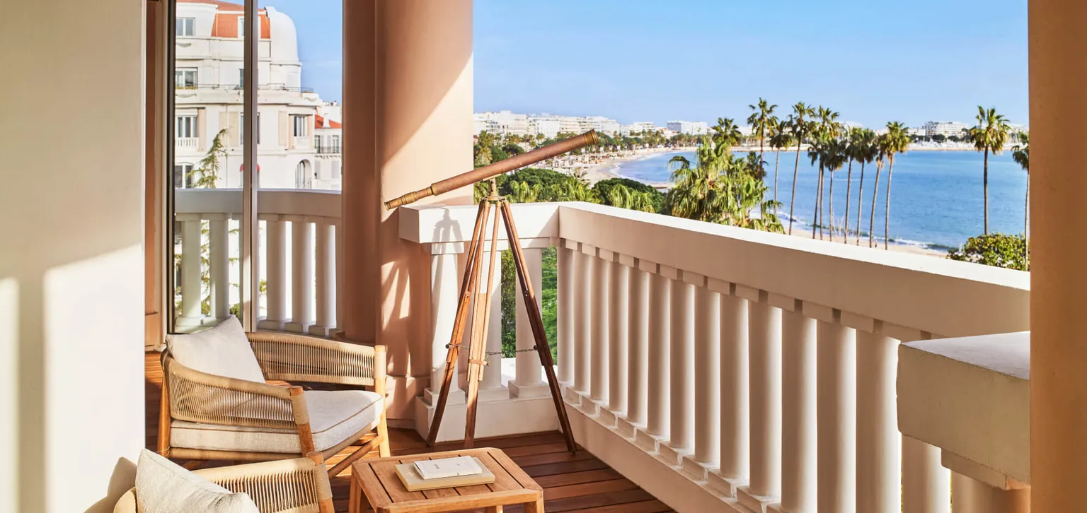 Terrasse de la Suite Horizon à l'Hôtel Barrière Le Majestic Cannes