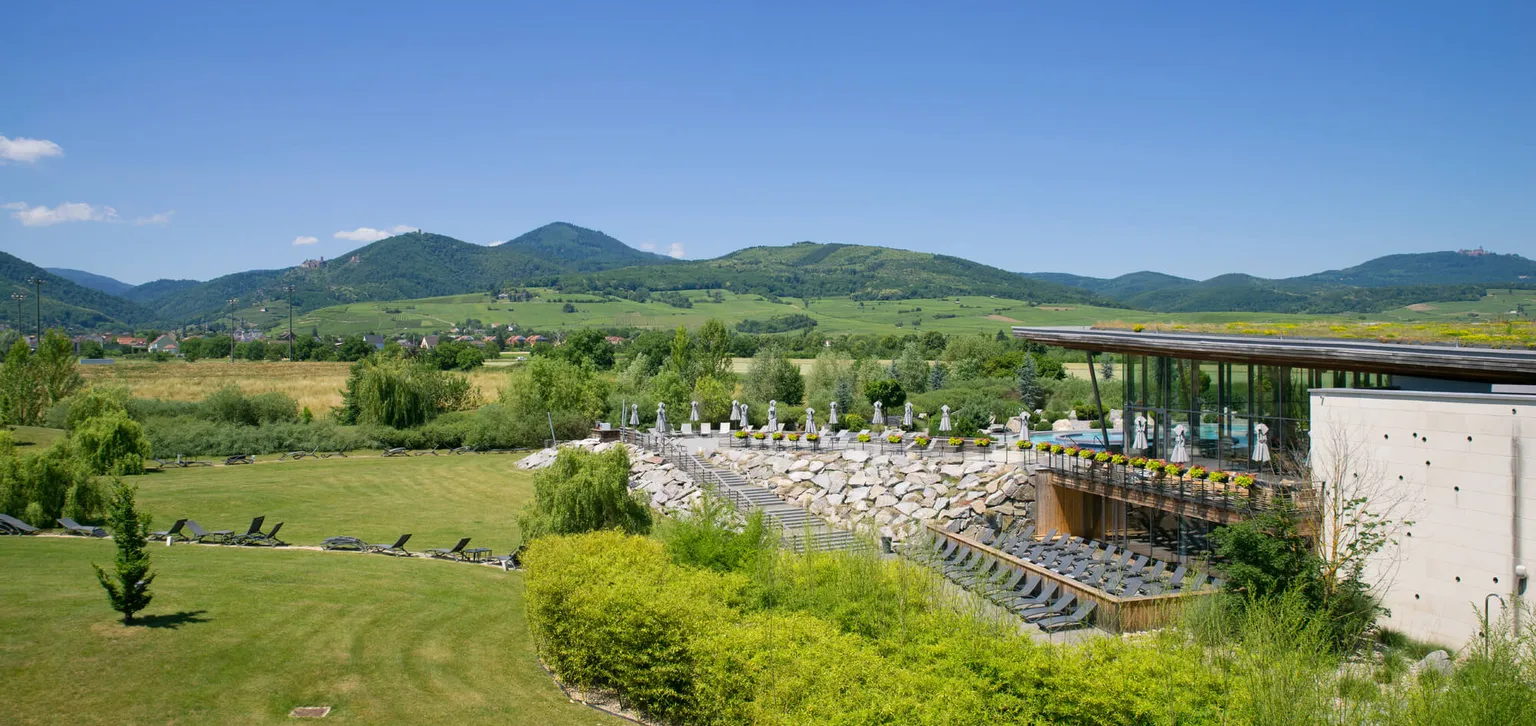 Vue extérieure du Resort Barrière de Ribeauvillé