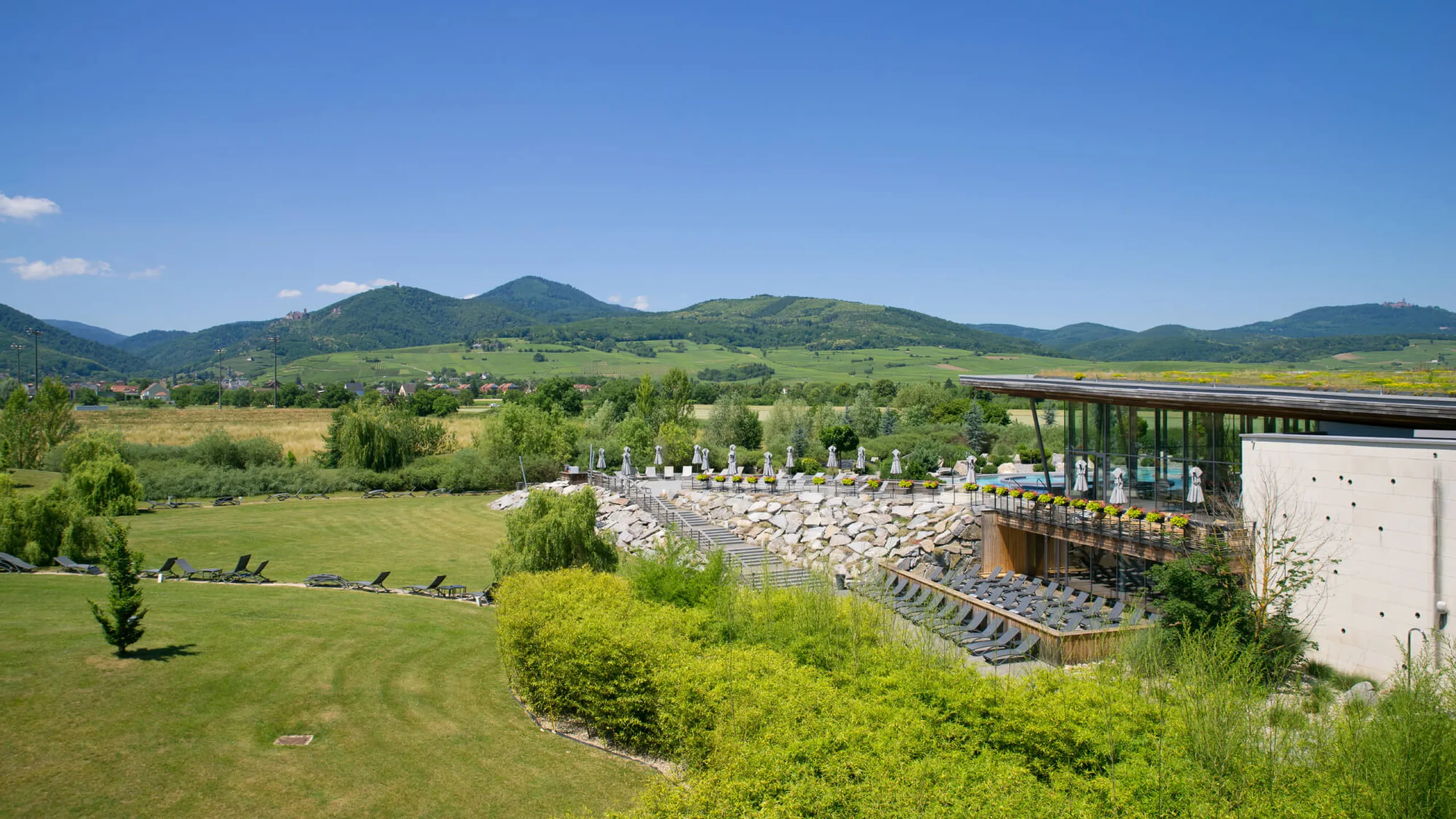 Vue extérieure du Resort Barrière de Ribeauvillé
