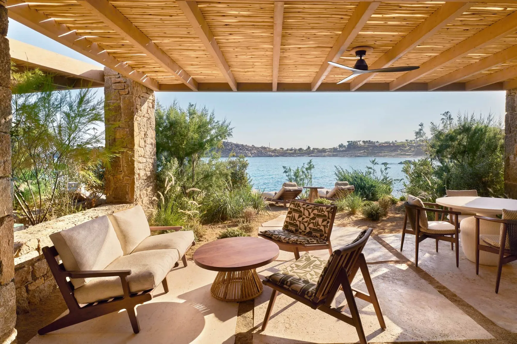 Suite Bungalow Deux Chambres Vue mer - 106 - Terrasse