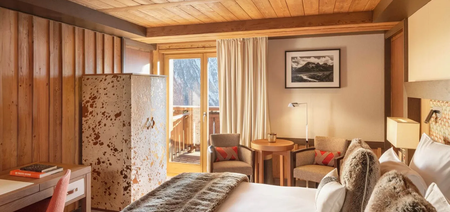 Hôtel Barrière Les Neiges à Courchevel chambres Deluxe