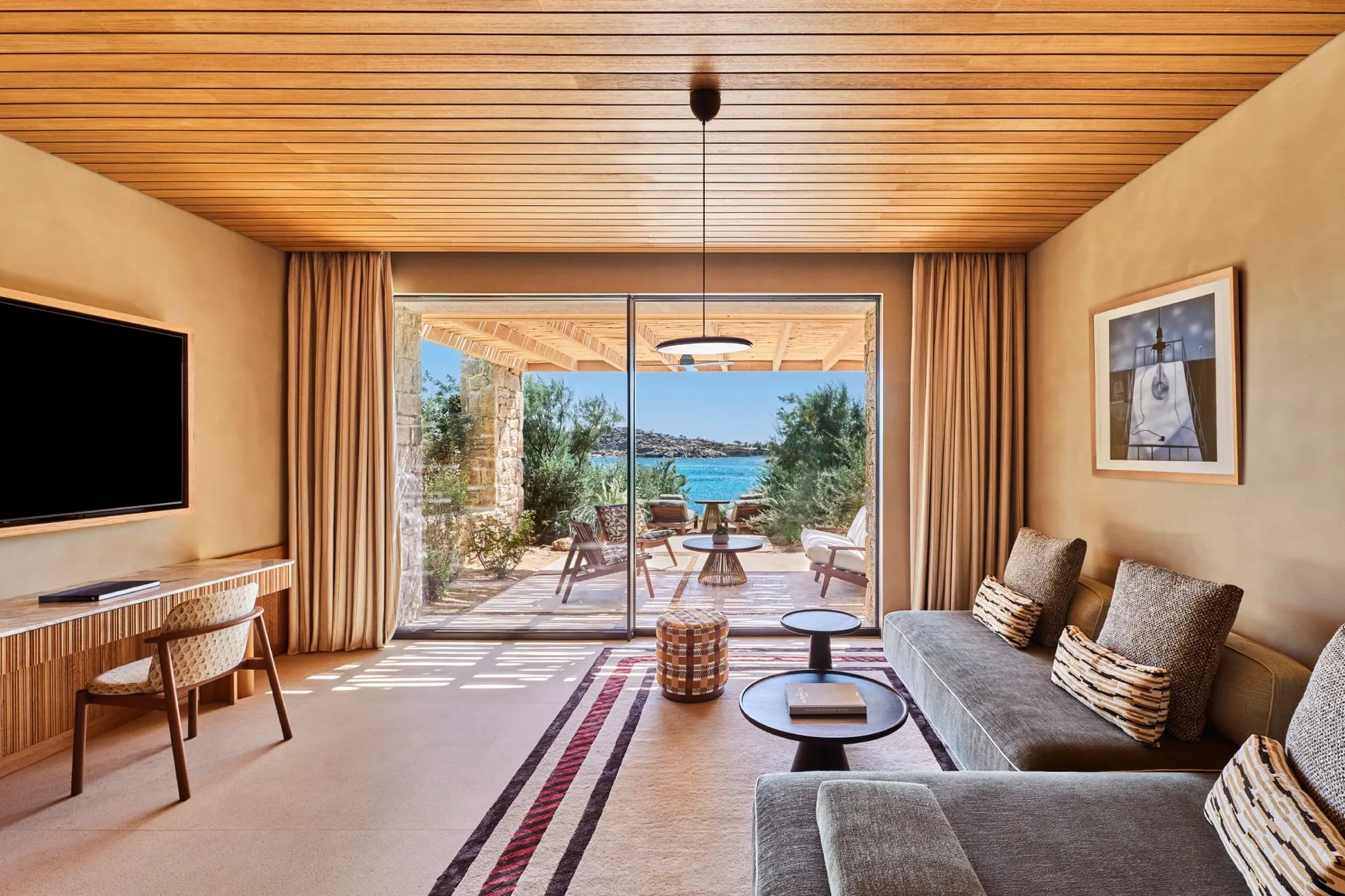 Bungalow Terrasse Prestige, Vue Mer - Salon - Fouquet's Mykonos