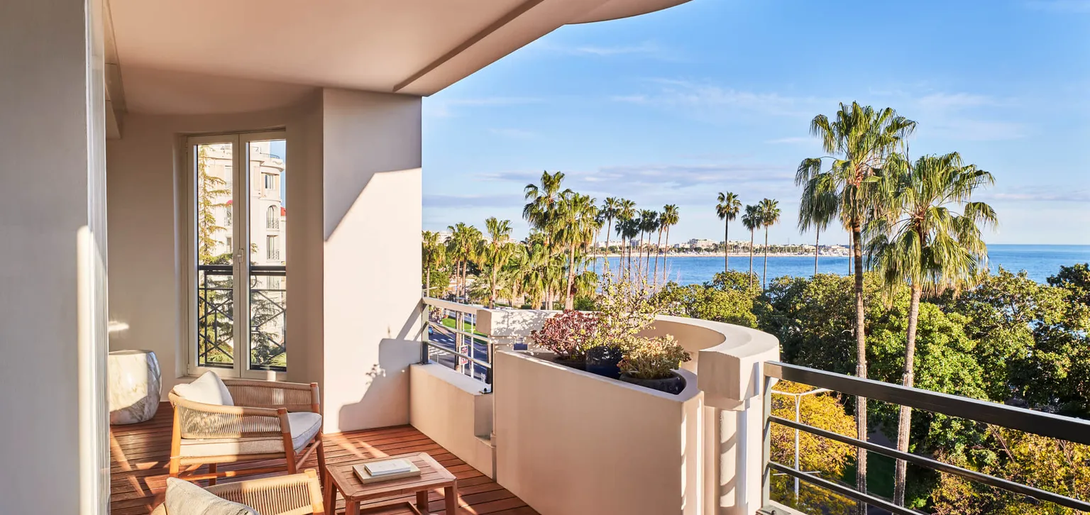 Terrasse de la Suite Escale à l'Hôtel Barrière Le Majestic Cannes