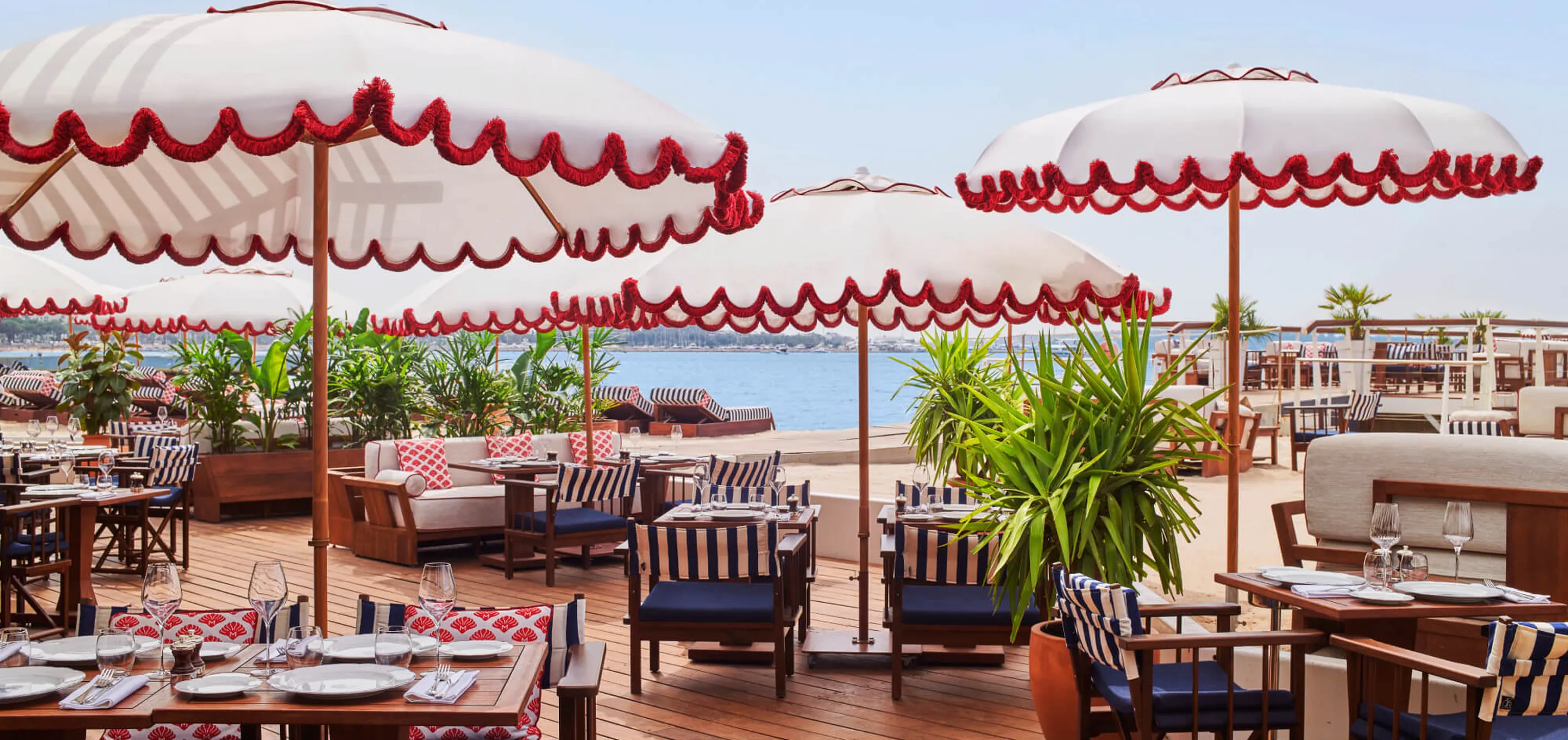 Ciro's Cannes, Majestic Cannes, Tables vue merHôtel Barrière