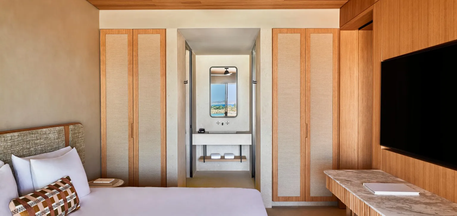 Junior Suite Paraga Piscine Privée Vue mer - 221 - Chambre - Fouquet's Mykonos