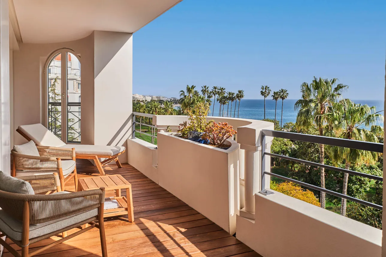 Terrasse de la Suite RIviera à l'Hôtel Le Majestic Cannes