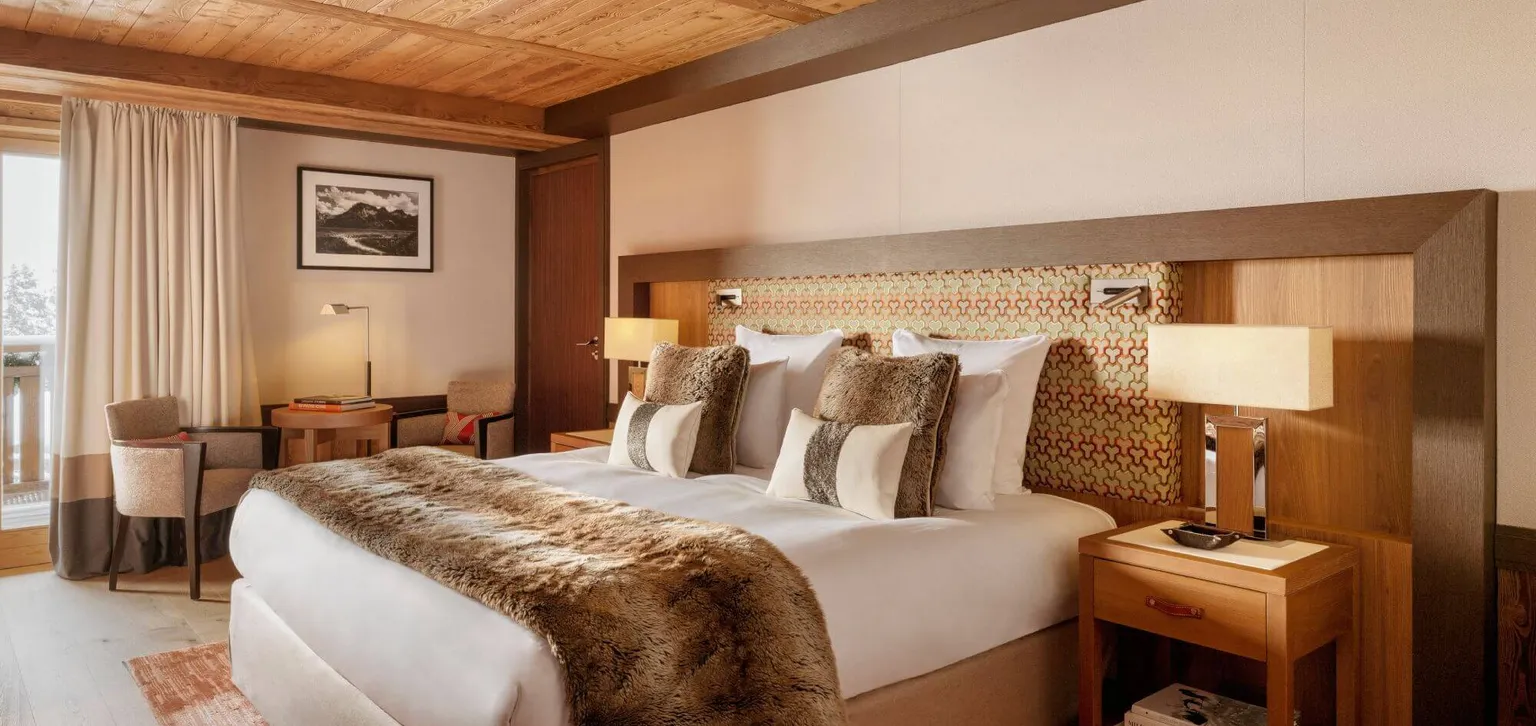Courchevel Les Neiges chambres Deluxe lit