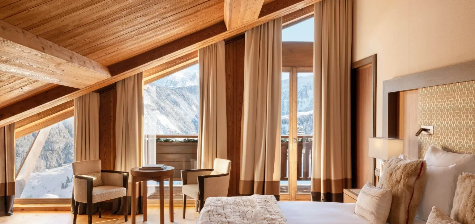 Chambre prestige vue montagne, Courcheve, Hôtel Les Neiges